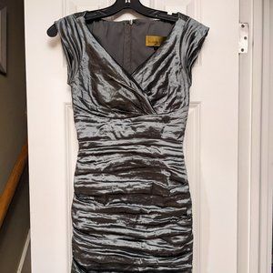 Nicole Miller silver dress size 2